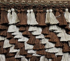 Бахрома для штор с кисточками, ш. 7,5 см, 10420