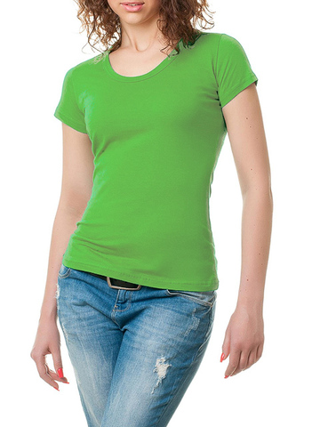GF1010 футболка женская, зеленая
