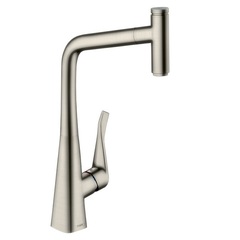 Смеситель для кухни с выдвижным изливом и лейкой Hansgrohe Metris Select 14884800 фото