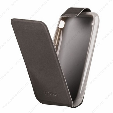 Чехол-флип Kooso Melkco для iPhone 3Gs/ 3G - Kooso Koka Flip case Grey