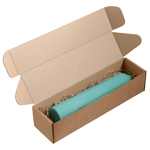 Свеча декоративная 25.5см Tkano Edge бирюзовая