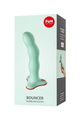 Зеленый фигурный фаллоимитатор Stubs Bouncer - 18,5 см. - 