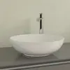 Villeroy&Boch 4A460001 4A46 0001 LOOP & FRIENDS Раковина для установки на столешницу D=420 mm, TitanCeram, с переливом, нешлифованный, Альпийский белый