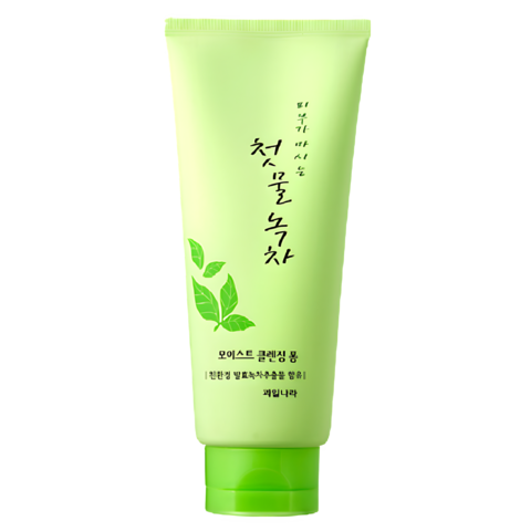 Welcos Kwailnara Green Tea Пенка Green Tea Moist Cleansing Foam