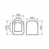 Vitra 177-003-009 Сиденье дюропласт с микролифтом