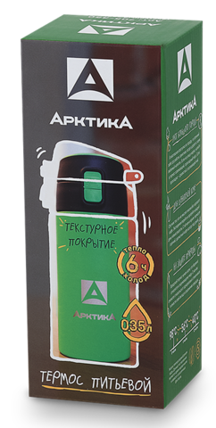 Картинка термос Арктика 705-350 текстурный зеленый - 3