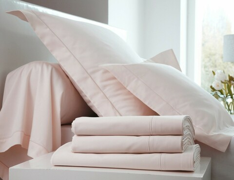 Постельное белье 2 спальное евро Blanc des Vosges Plain Guimauve