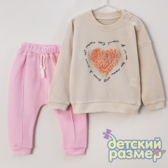 кремовый/розовый