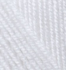 ALIZE "SUPERLANA MIDI", 25% Шерсть, 75% Акрил, 100 гр, 170 м, 55 белый