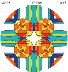 Эскиз для росписи, Круг диаметр-47,5см, SMAR-st-68
