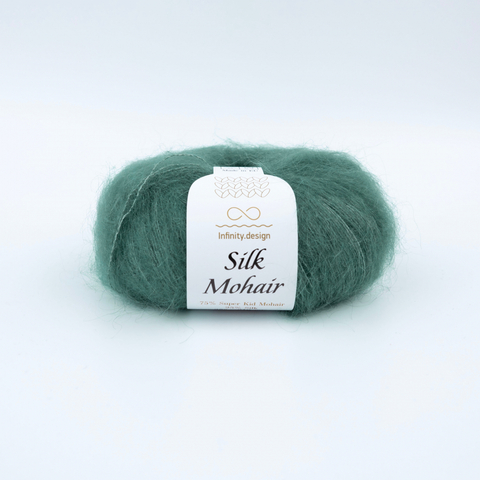 Пряжа Infinity Silk Mohair 8232 зеленый лес
