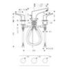 Смеситель для раковины двухвентильный на 3 отверстия с донным клапаном Hansgrohe Focus 31937000