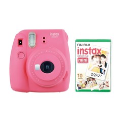 Fotoaparat - Fujifilm instax Mini 9 Camera with 10 Shots -  Pink
