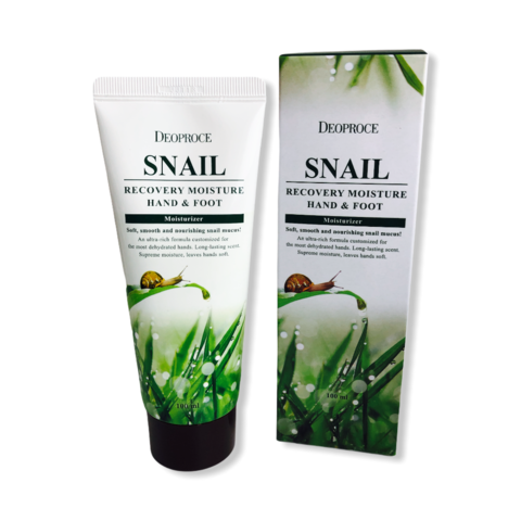 DEOPROCE MOISTURE HAND & FOOT SNAIL RECOVERY CREAM 100ml