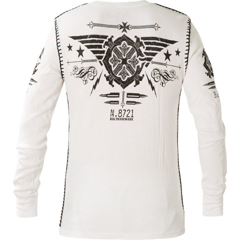 Xtreme Couture | Пуловер мужской Connect Thermal White X1630 от Affliction спина