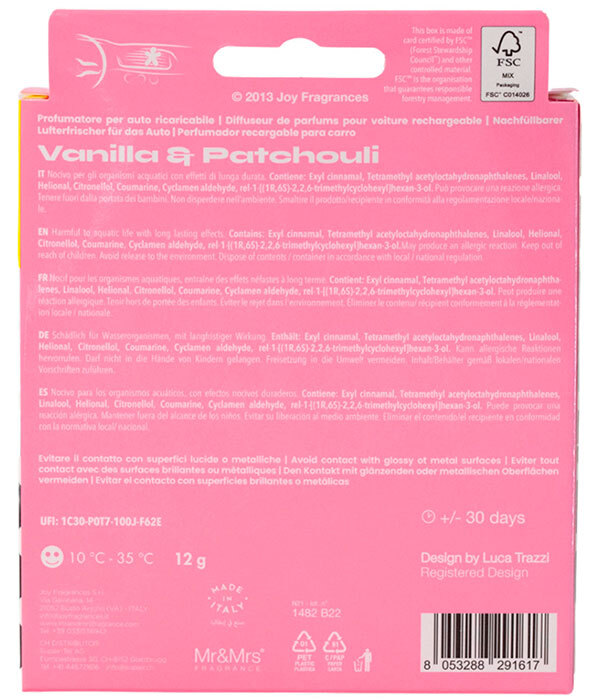 Ароматизатор для автомобиля NIKI CLASSIC VANILLA & PATCHOULY (Ваниль и  пачули), Mr&Mrs Fragrance – купить по выгодной цене с доставкой по Москве и  России