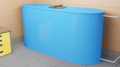 Ёмкость SK-L 3000 литров Ирпласт прямоугольная 3000 л.(1500x750x2700см;голубой) - арт.560875