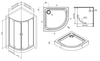 W88G-205-090MT X-Joy Twin Slide,  Душевое ограждение без  поддона, 90x90