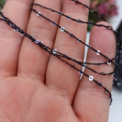 Густая пайетка Арт Antares фабрика Cofil 200 Nero Silver