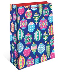 Пакет подарочный XS вертикальный, Новогодние шары, 12*15*6 см (Д*В*Ш), 1 шт.