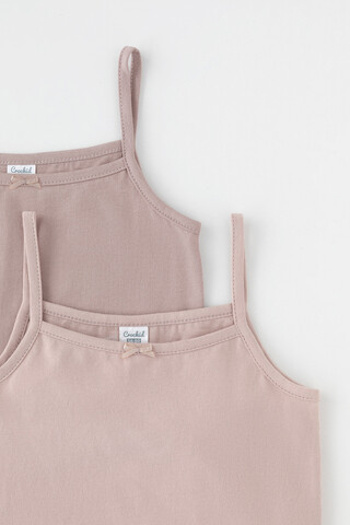 майка  для девочки  К 1187-2уп/латте,бежевый