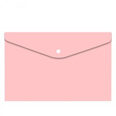 
          Папка-конверт на кнопке Alingar, A4, 235х320 мм, 180 мкм, глянец, "Macarons", коралловая