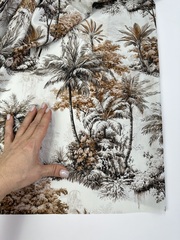 Вискоза штапель, а-ля де Жуи, коричневый