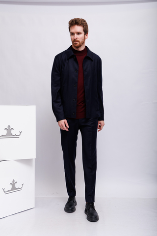 BALDESSARINI Пиджак-рубашка из элитной итальянской шерсти Marzotto с эластаном