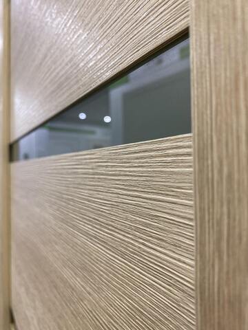 Дверь межкомнатная Альберо (Фрегат) Мегаполис Вена, цвет мокко лиственница, экошпон, стекло черное #4