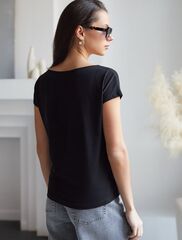 Нарядная футболка с золотистым принтом  D49.134 (131556)