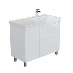 Aquanet 346338 Тумба Nova Lite 2.0 90 R напольная цв. белый глянец (346338) фото