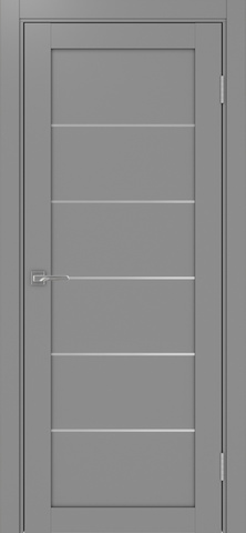 Турин_501AПП.1 молдинг алюм.хром.30 ЭКО-шпон Серый-Щит МДФ