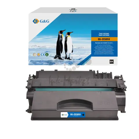 Картридж G&G, аналог HP CE505X/CF280X/ Canon 719H 6.5k с чипом