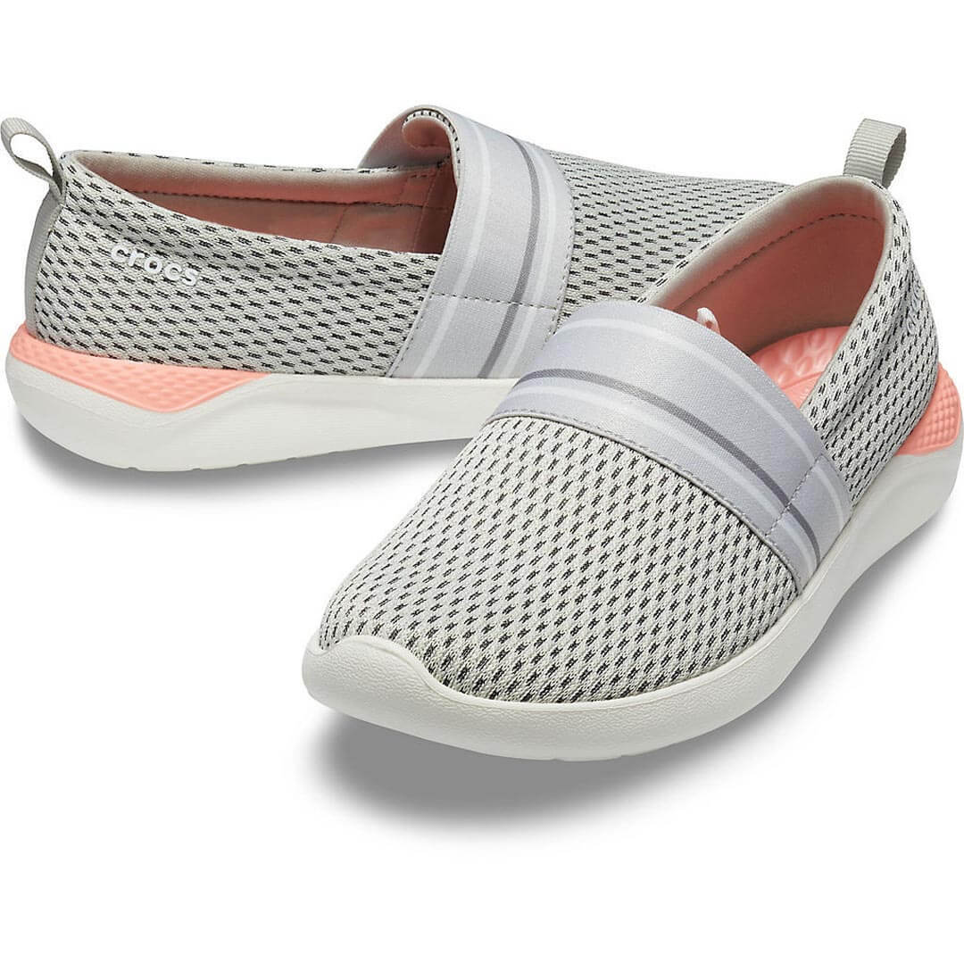 CROCS Women s LiteRide Mesh Slip On Pearl White White