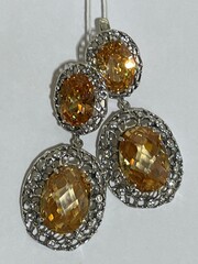 Альбона (серьги из серебра)