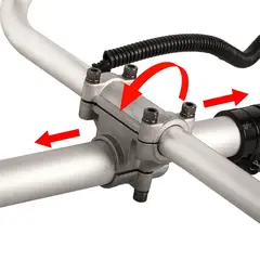 Триммер электрический DDE ET1600RV (1600 Вт верх двиг разъем прям вал ремень +диск велорул (791-899)