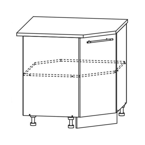 Кухня Страйп Шкаф нижний угловой ШНУ 850*850