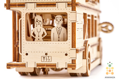 Лондонский автобус Wooden City - Деревянный конструктор, сборная модель, 3D пазл
