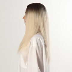 Парик искусственный, 60 см, цвет русый/блонд