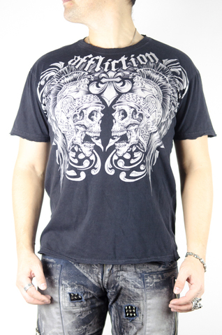 Affliction | Футболка мужская MIKE WHITEHEAD IRON Tee Signature Series A745 перед