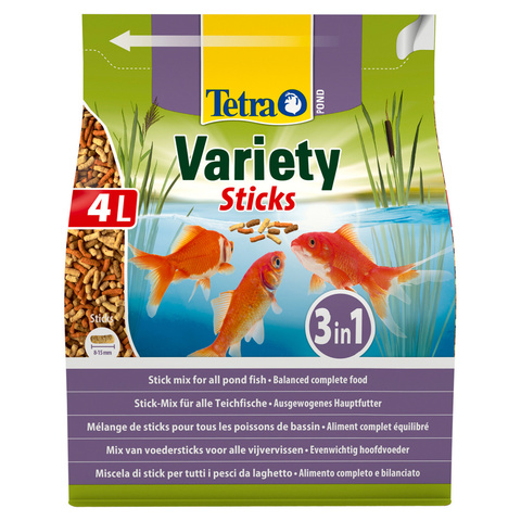 Tetra Pond Variety Sticks корм для прудовых рыб (3 вида палочек) (4 л)