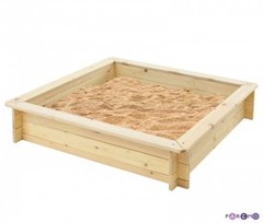 Деревянная песочница Paremo Синдбад (4 лавки, пропитка, подложка) PS116