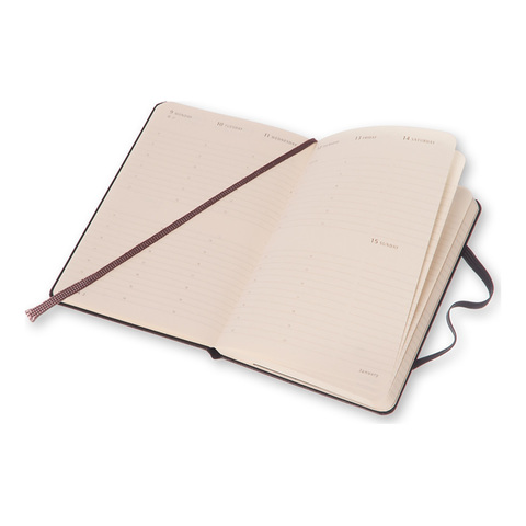 Еженедельник Moleskine Classic Wkly Vertical Large, цвет черный