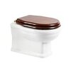 BelBagno BB115SCW-ORO Сиденье деревянное, цвет Орех (Noce), Soft close металлическое крепление, петли Золото