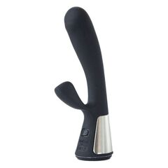 Чёрный интерактивный вибратор Kiiroo Ohmibod Fuse - 18 см. - 