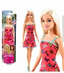 Кукла Barbie в розовом платье с бабочкой