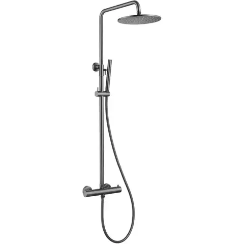 Abber AF8160NG Душевая стойка Wasser Kreis AF8160NG с термостатом без излива, никель
