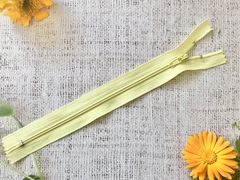 Молния брючная спираль, автомат, L 19 см, Т3, н/р, светлый жёлтый