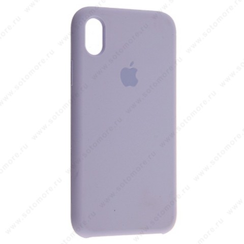 Накладка Silicone Case для Apple iPhone XR сиреневый