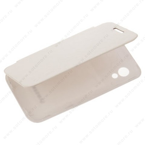 Чехол-книжка book case под ориг для Samsung Galaxy Ace La Fleur GT-S5830 белый